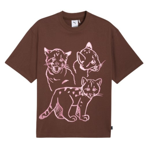 Puma T-Shirt Graphic Itty Bitty Brown